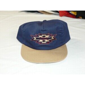VTG Vintage Adjustable Back Hat - Blue & Beige Roper Apparel Made in USA